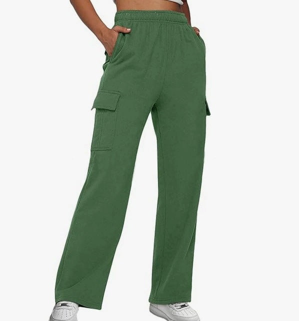 Women Cargo Pants with Wide Leg and Practical Side Pockets Ivyshape