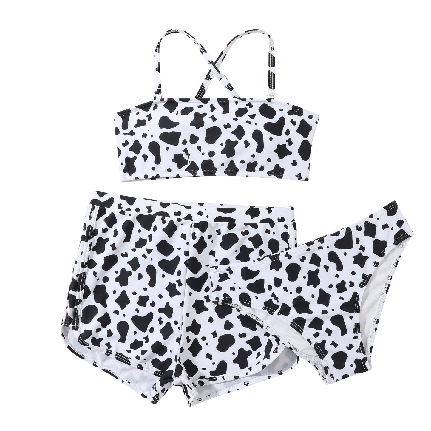 Women's bikini set with floral sunflower design and high-cut waist Ivyshape
