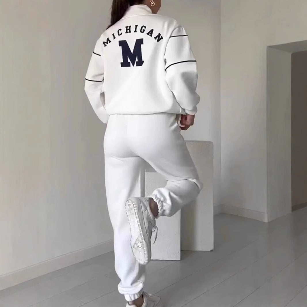 Ivyshape | Sweatshirt Long Pants Sportswear Set