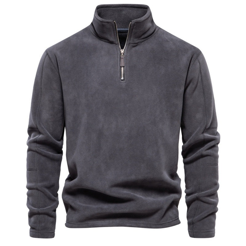 Men's microfleece pullover with half zip Ivyshape