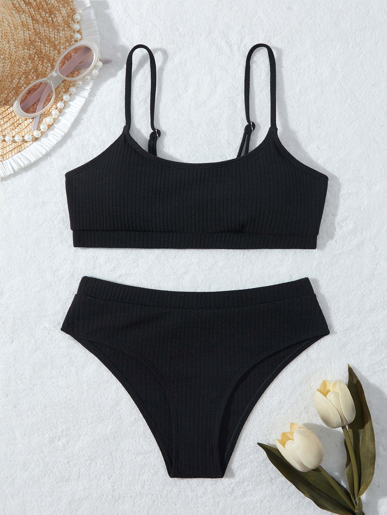 Women's bikini set with sophisticated ribbed design Ivyshape