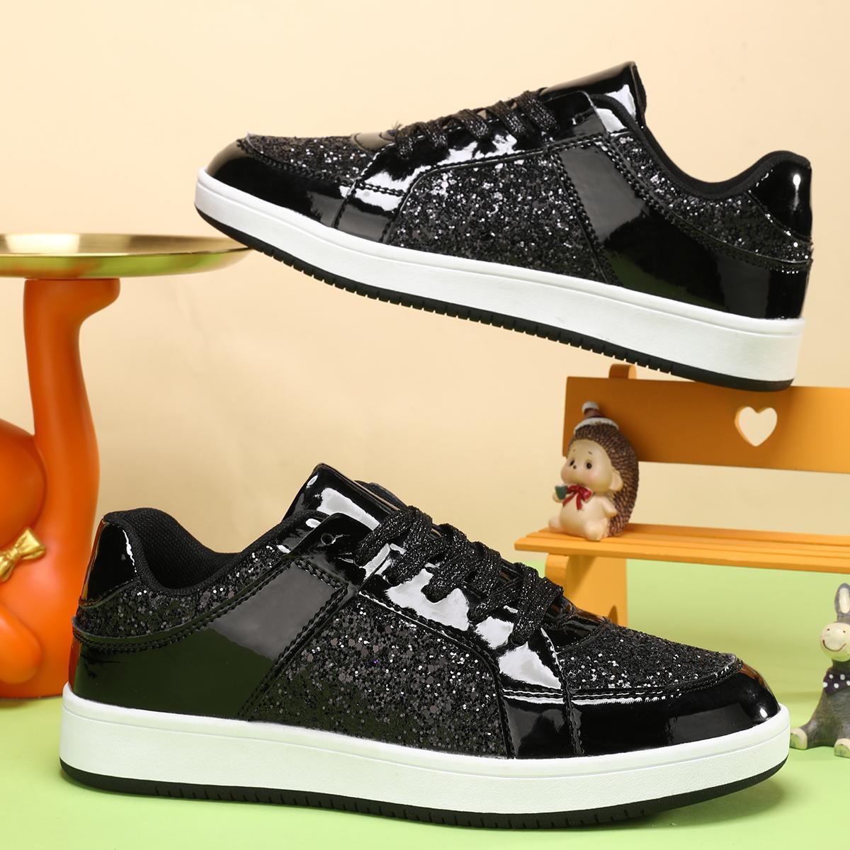 Ladies Glittering Sneakers Ivyshape
