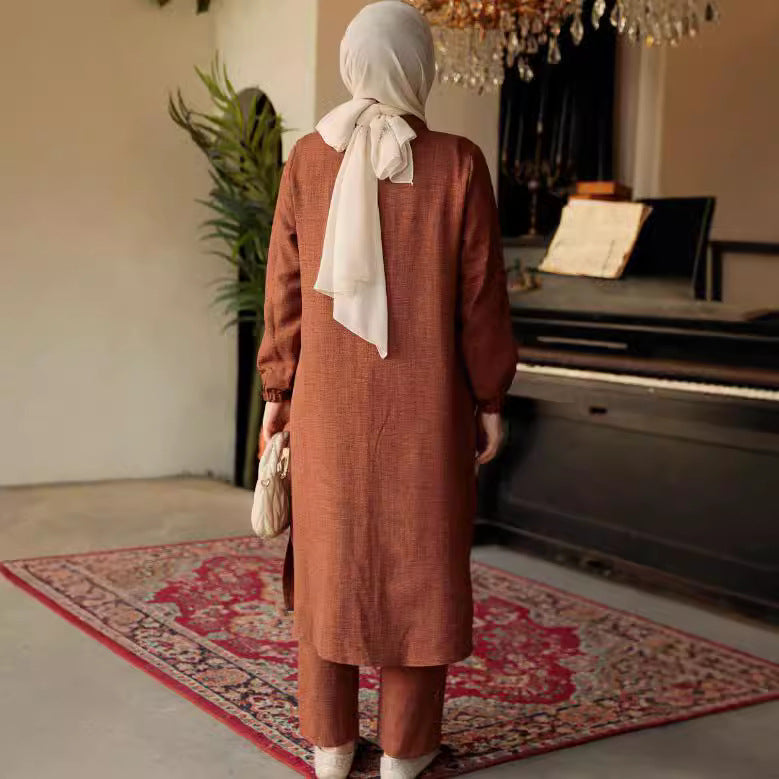 Women Knee-Length Shirt Dress with Elegant Cuffs Ivyshape