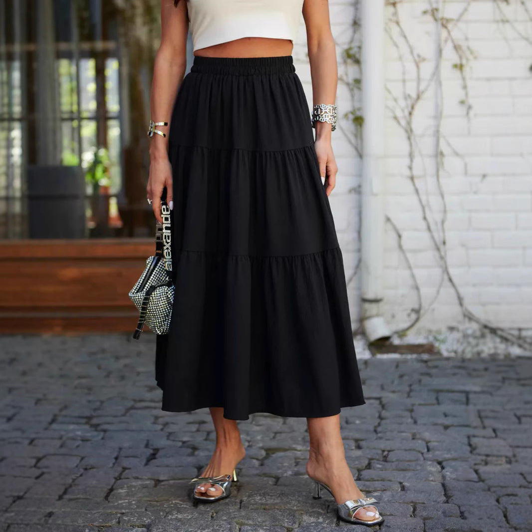 Women's Flowing Floral Print Midi Skirt Ivyshape