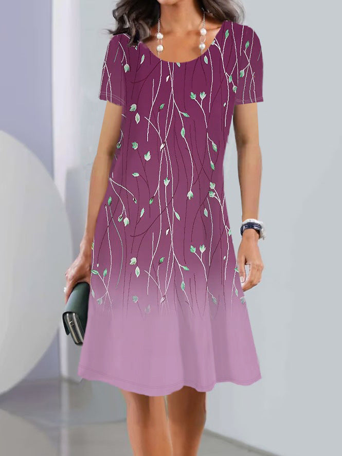 Women Floral Printed A-Line Dress Ivyshape