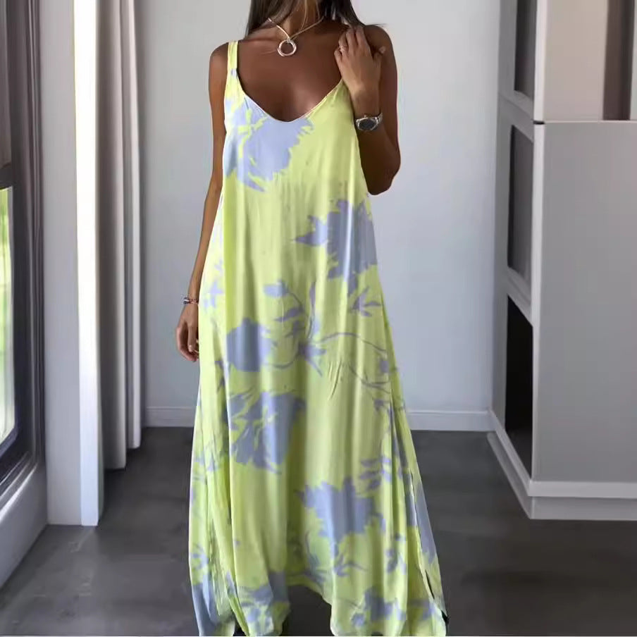 Women Flowing Floral Maxi Dress Ivyshape