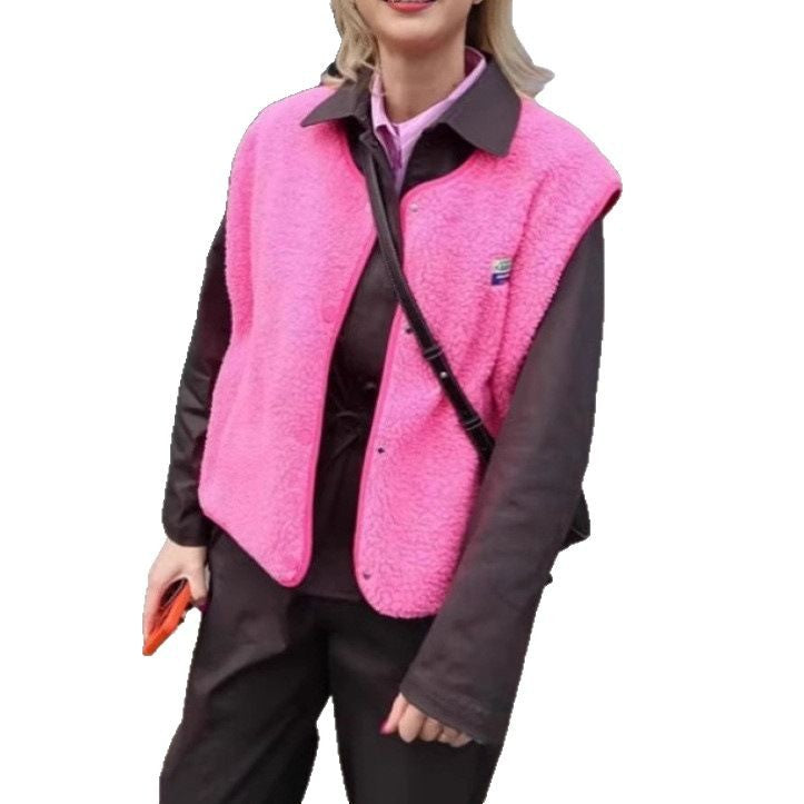 Women comfortable Fleece Vest Ivyshape