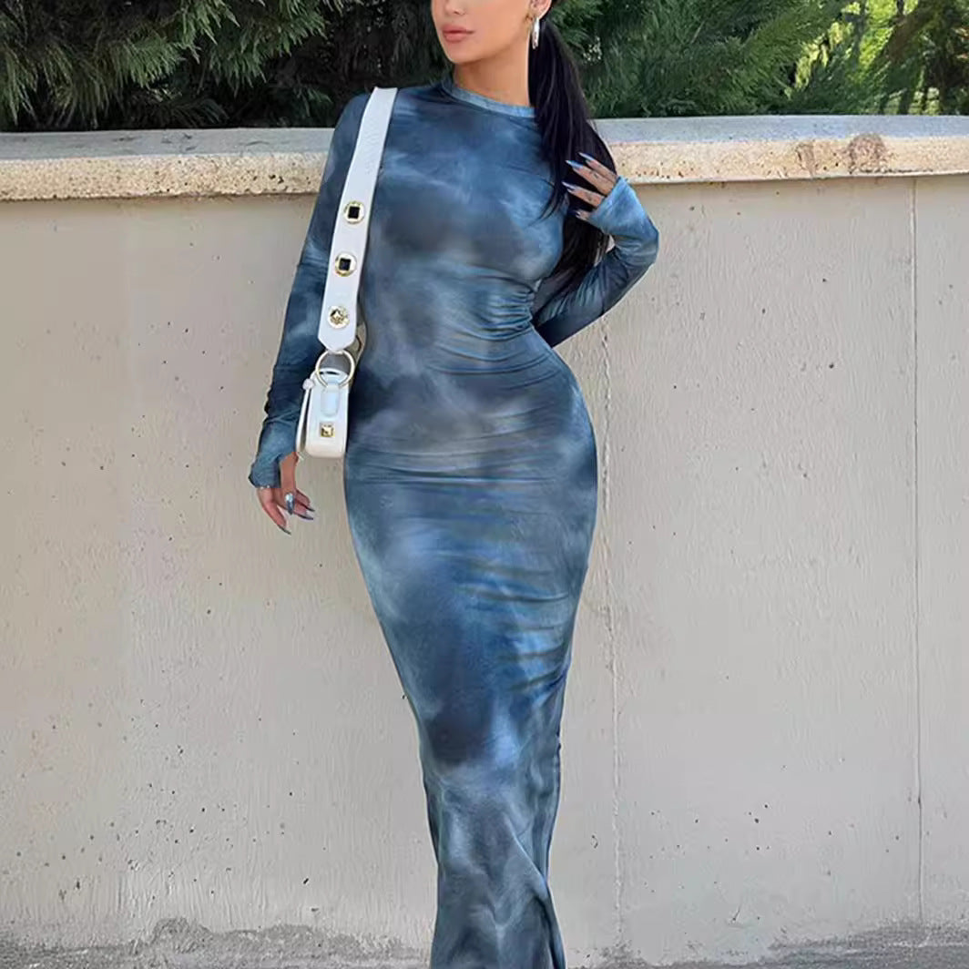 Women Fitted Long Sleeve Dress Ivyshape