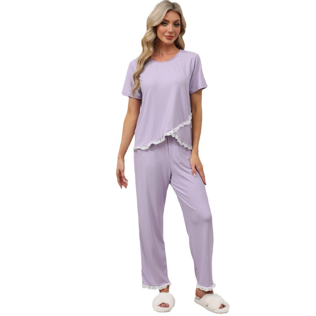 IvyShape | Short Sleeve Casual Homewear Set