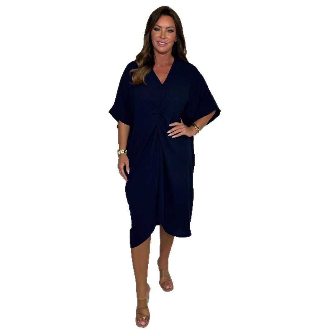 Women's Kaftan Dress with Modern Wrap Design Ivyshape