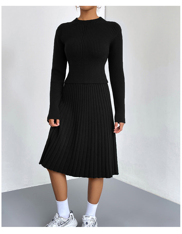 IvyShape | A-line skirt sweater set