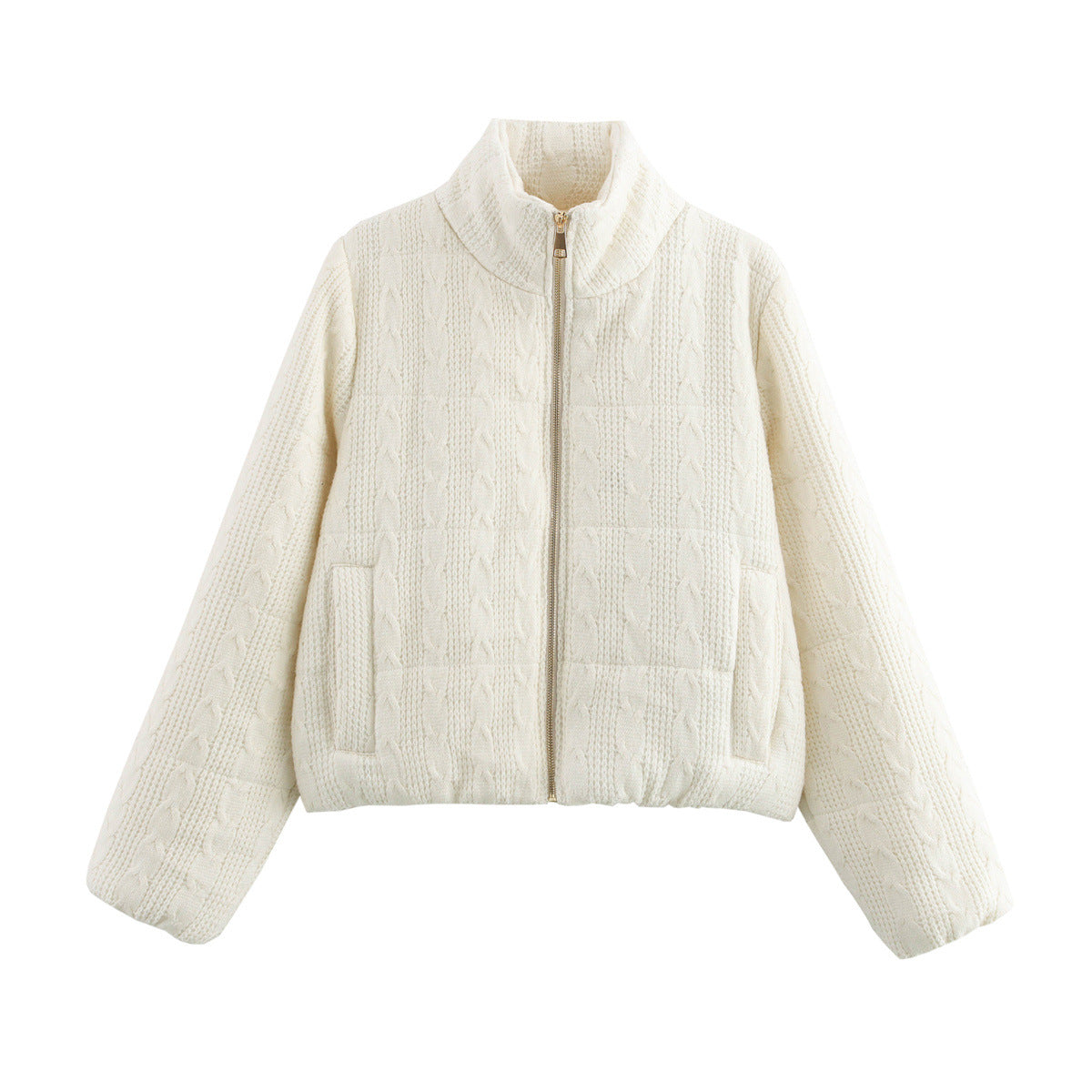 Women's softshell jacket in a casual design with an elegant stand-up collar and practical zipper Ivyshape