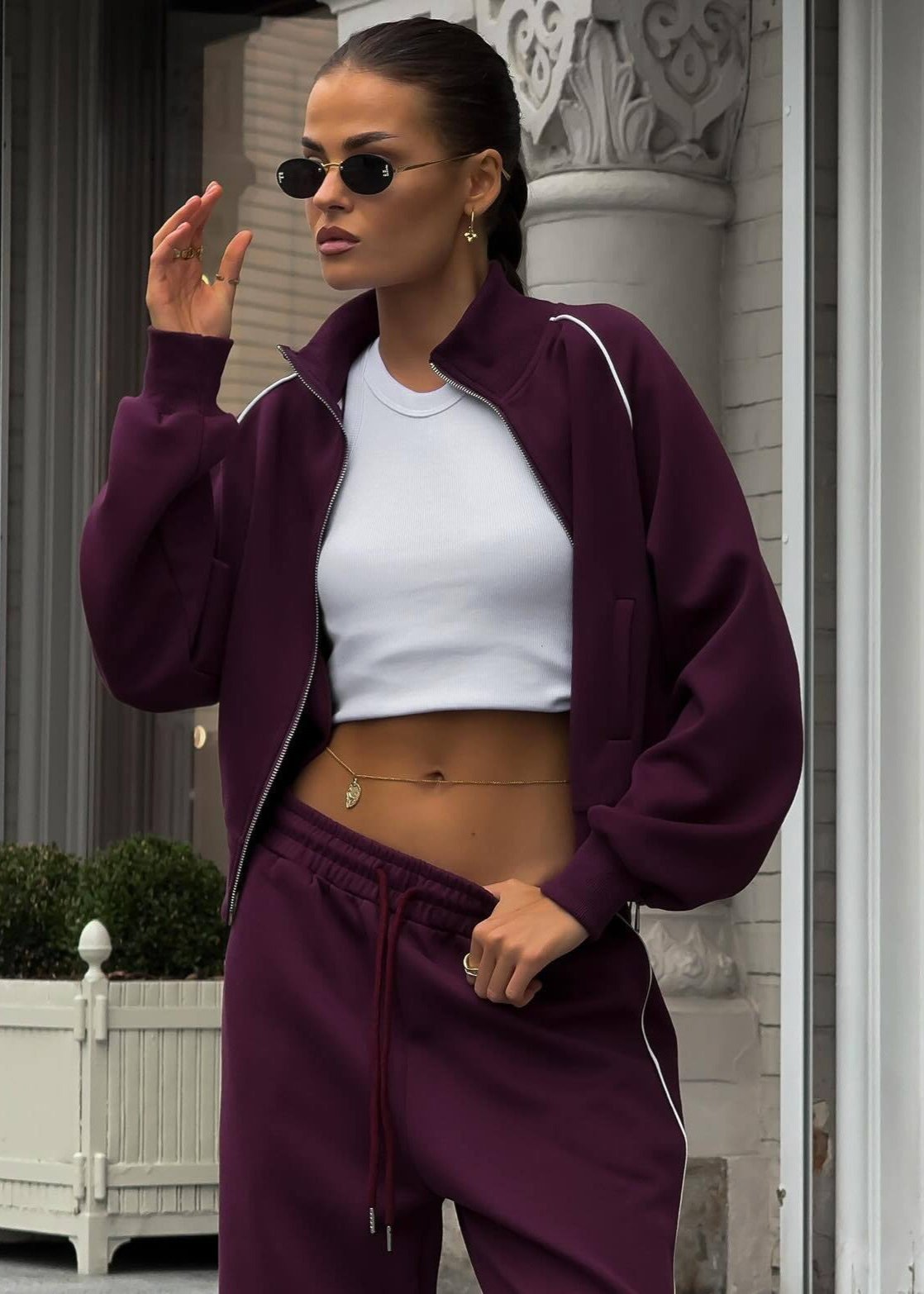 Ivyshape | Tracksuit Set Sporty Luxe