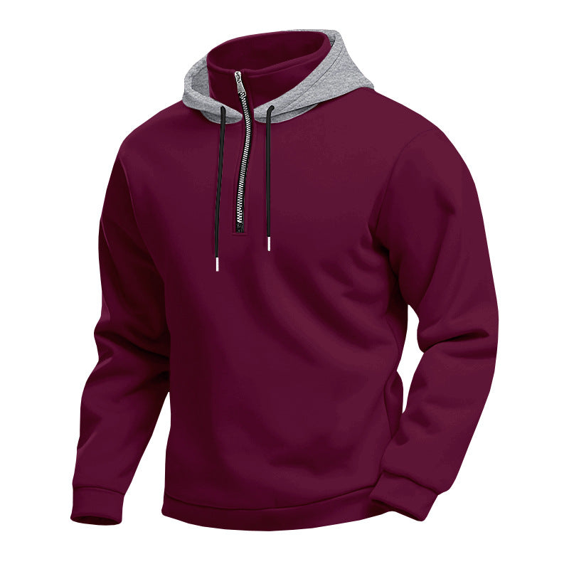 Men's hoodie with modern zipper and breathable fabric quality Ivyshape
