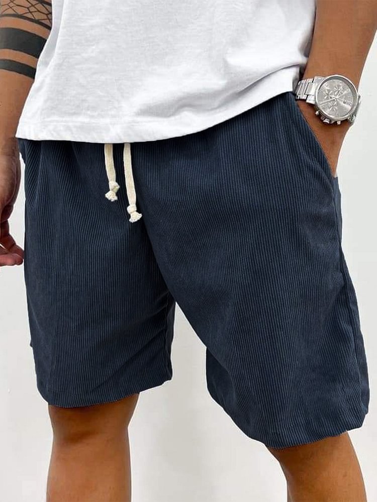 IvyShape Fashion | Men's Casual Drawstring Cord Shorts