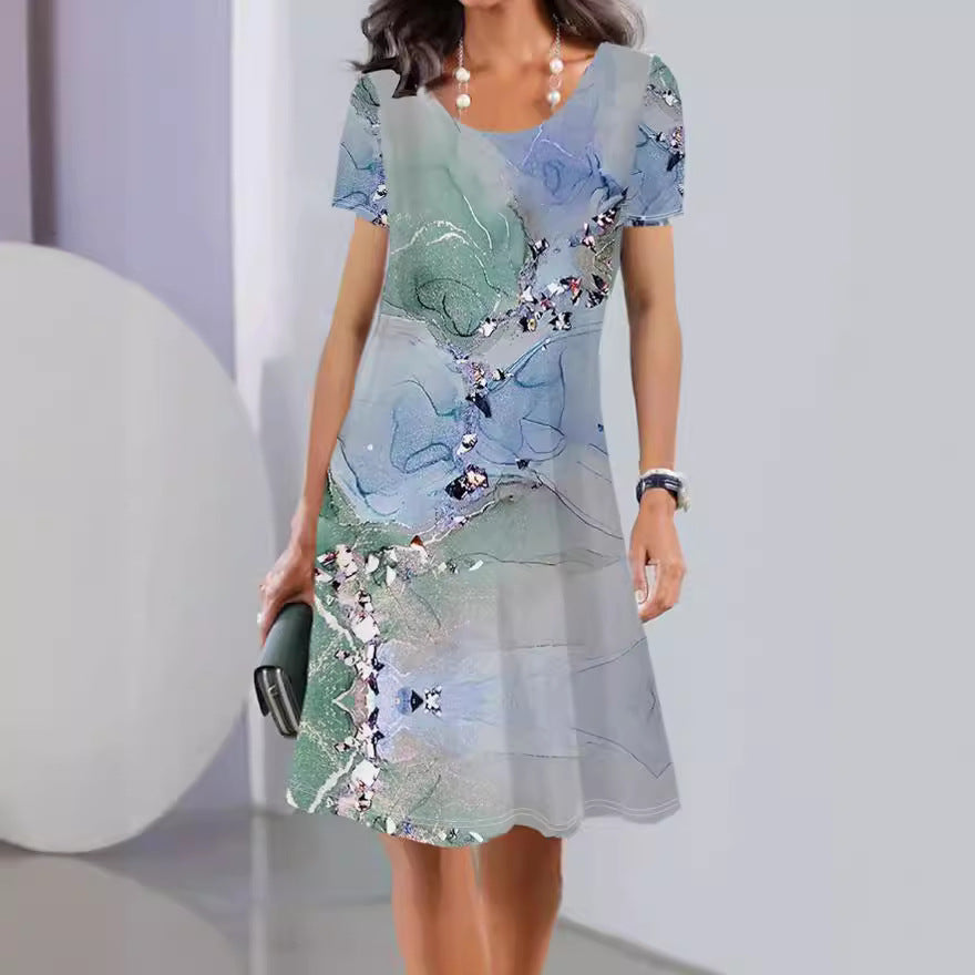 Women Floral Printed A-Line Dress Ivyshape