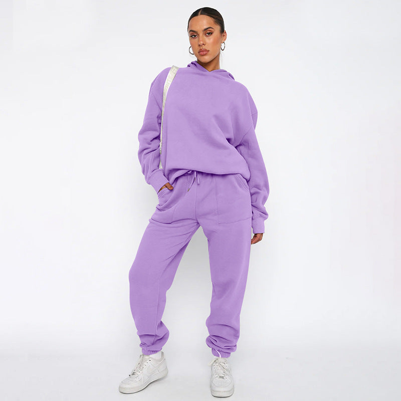 Ivyshape | Oversized Hoodie And Jogger Set