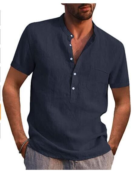 Men's Lightweight Linen Shirts Ivyshape