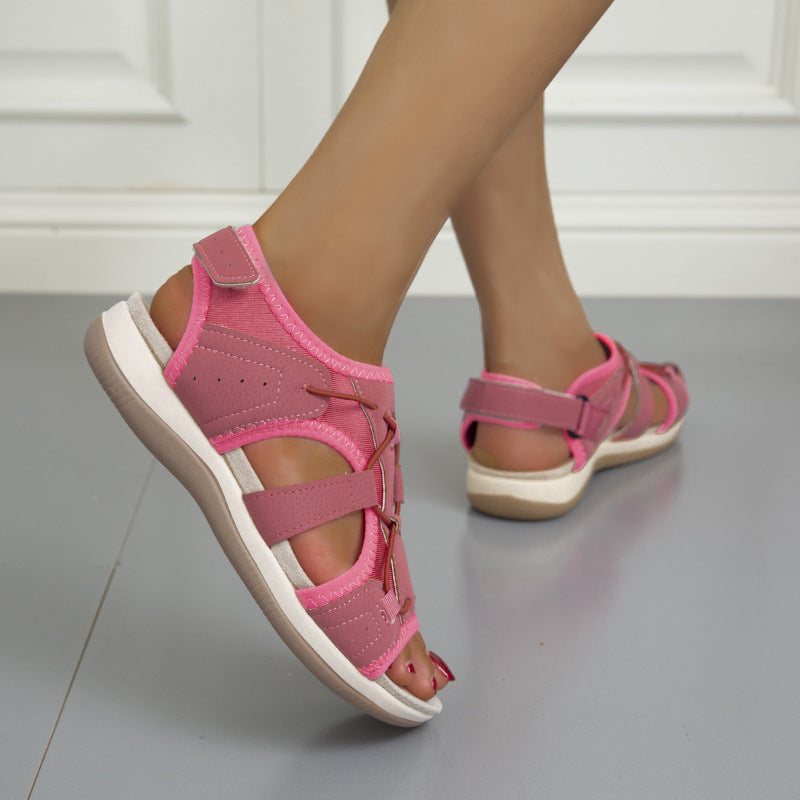 Women’s sporty casual sandals with flexible strap design and closed heel area Ivyshape