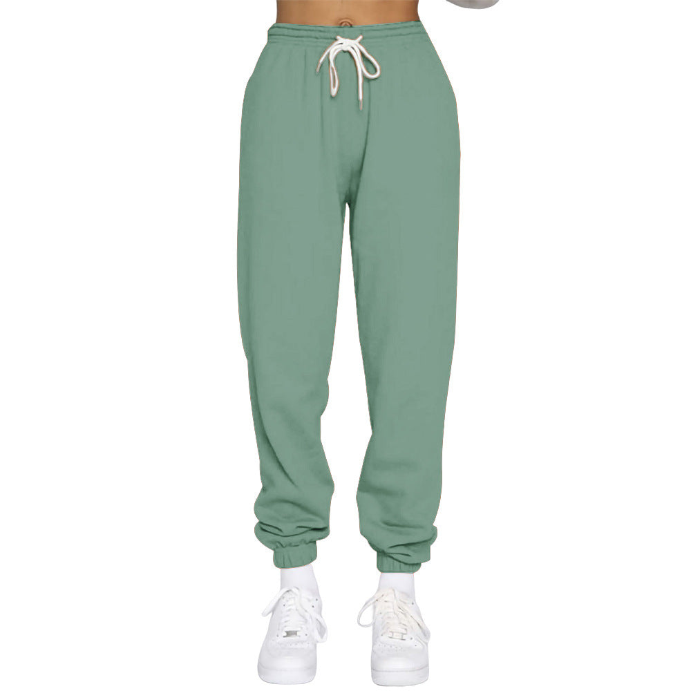 Ladies comfortable jogging pants with adjustable waistband and elastic cuffs Ivyshape