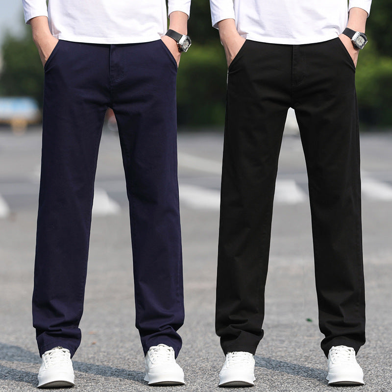 Men's chinos with a slim fit and elastic waistband Ivyshape