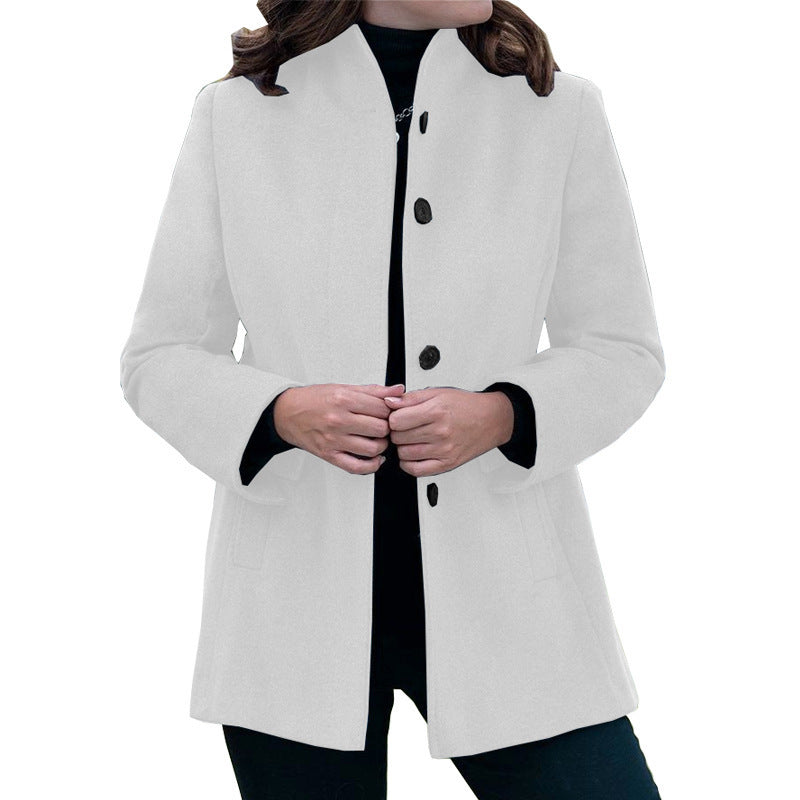 Women's wool coat with narrow cut Ivyshape