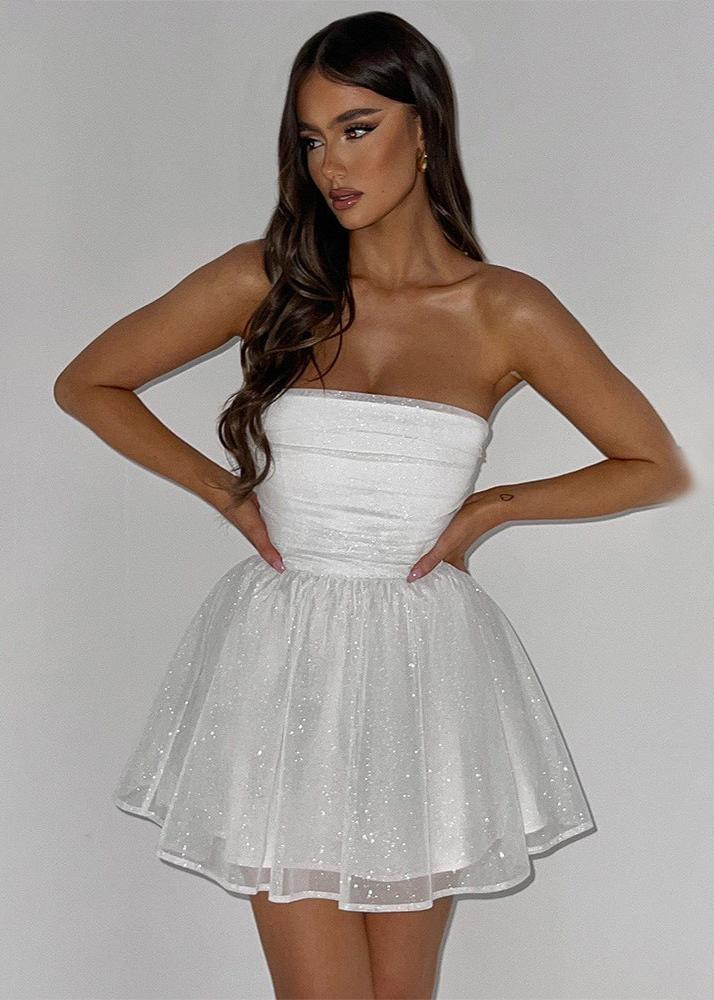 Ivyshape | Bow-Tie Strapless Dress
