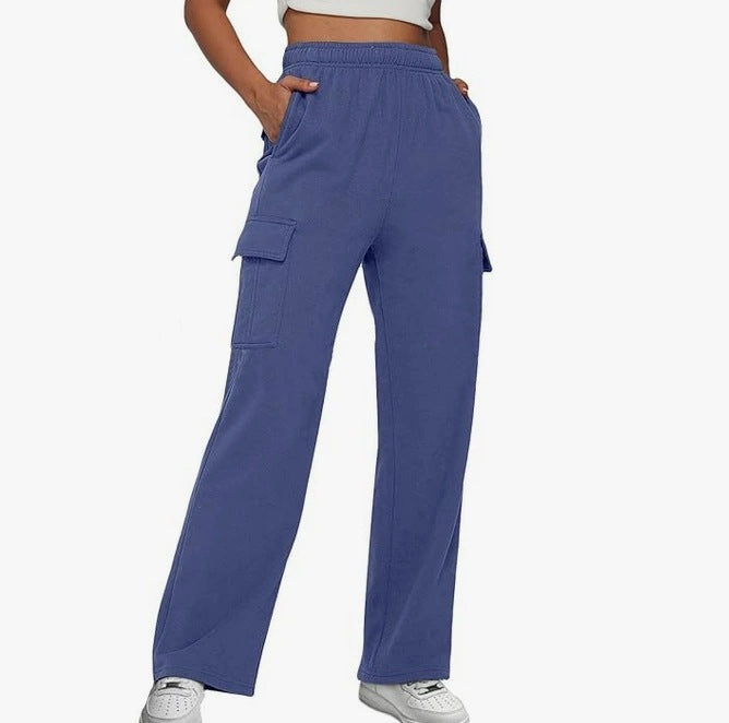 Women Cargo Pants with Wide Leg and Practical Side Pockets Ivyshape