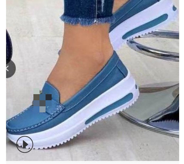 Women Slip-On Casual Shoes with cushioning platform sole and stylish accents Ivyshape