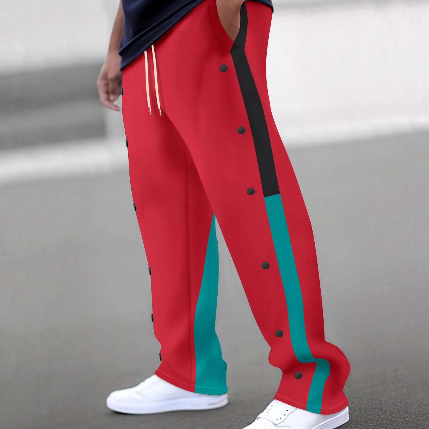 Men's sports pants with side snap buttons Ivyshape