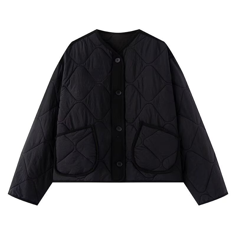 Femme Padded Button-Up Jacket IvyShape