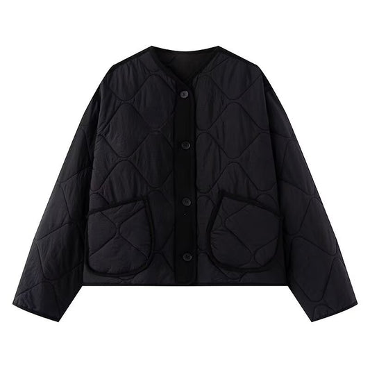 Femme Padded Button-Up Jacket IvyShape