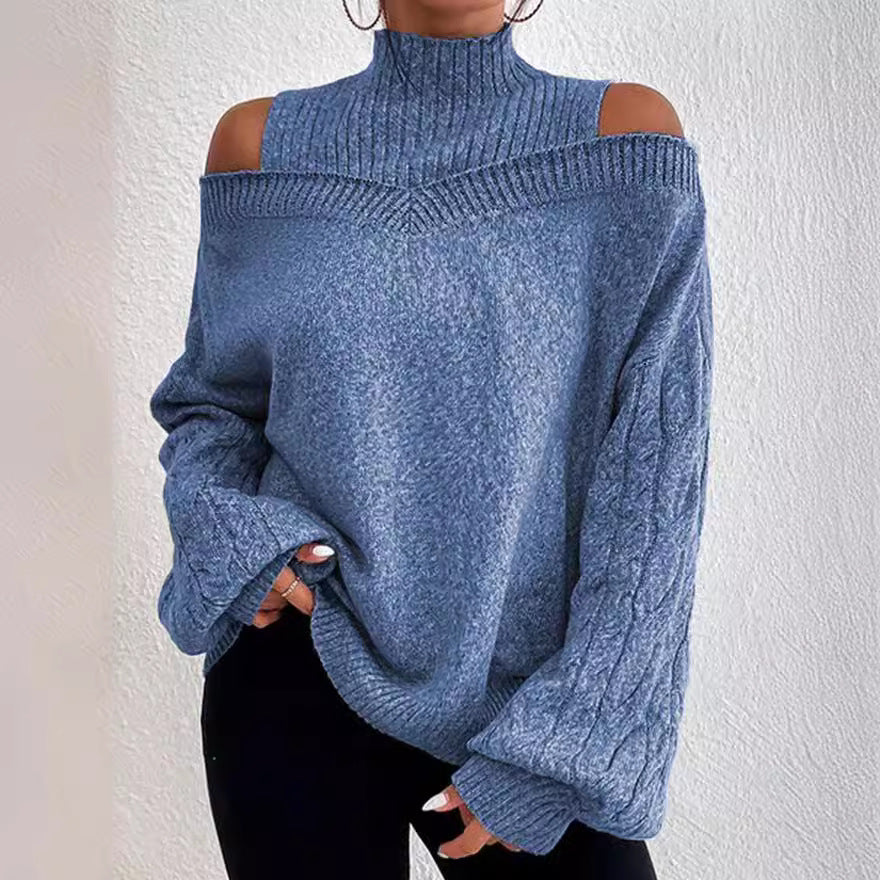 IvyShape | Oversized Cross-Border Knitted Sweater for Women