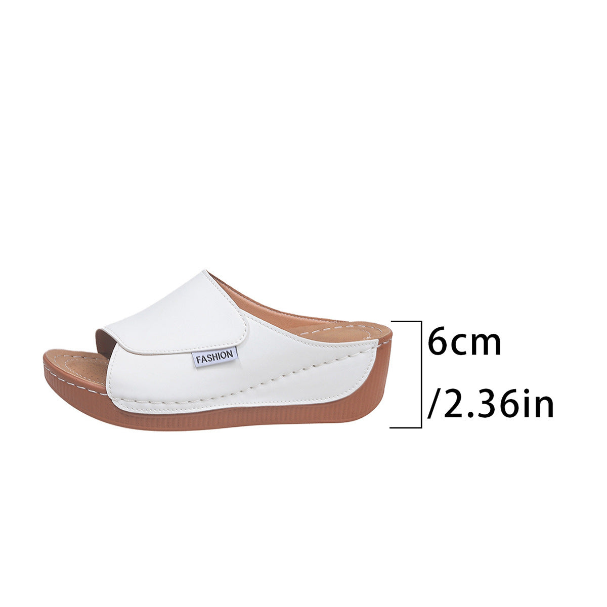 Ladies Comfortable Wedge Mules with Flexible Sole and Stylish Strap Ivyshape
