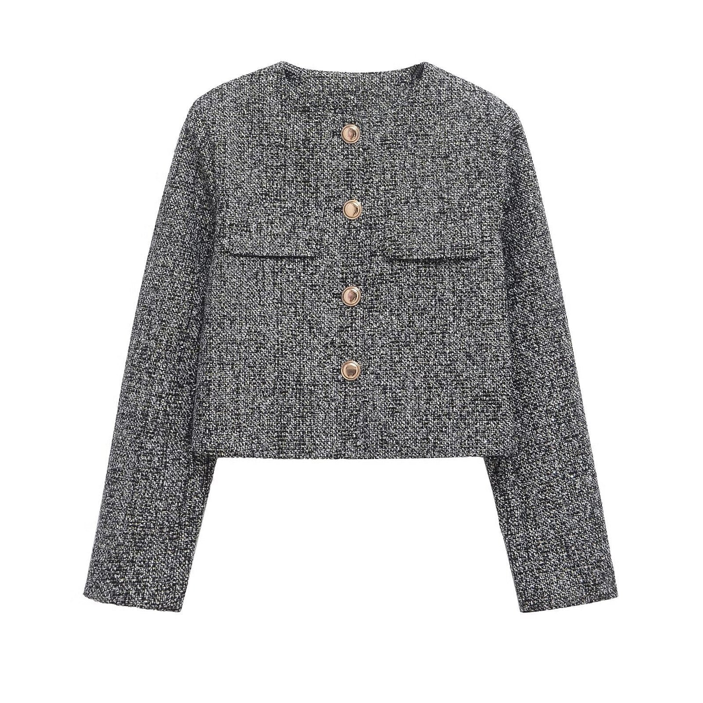 IvyShape | Textured small Chanel-style jacket