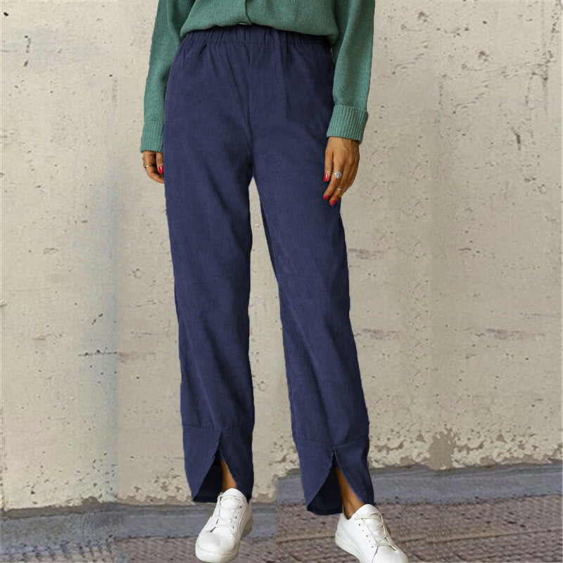 Women's Elevated Split Hem Pants Ivyshape
