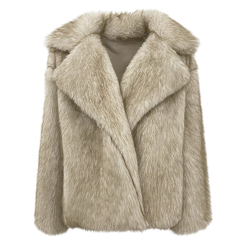 Women Faux Fur Jacket Ivyshape