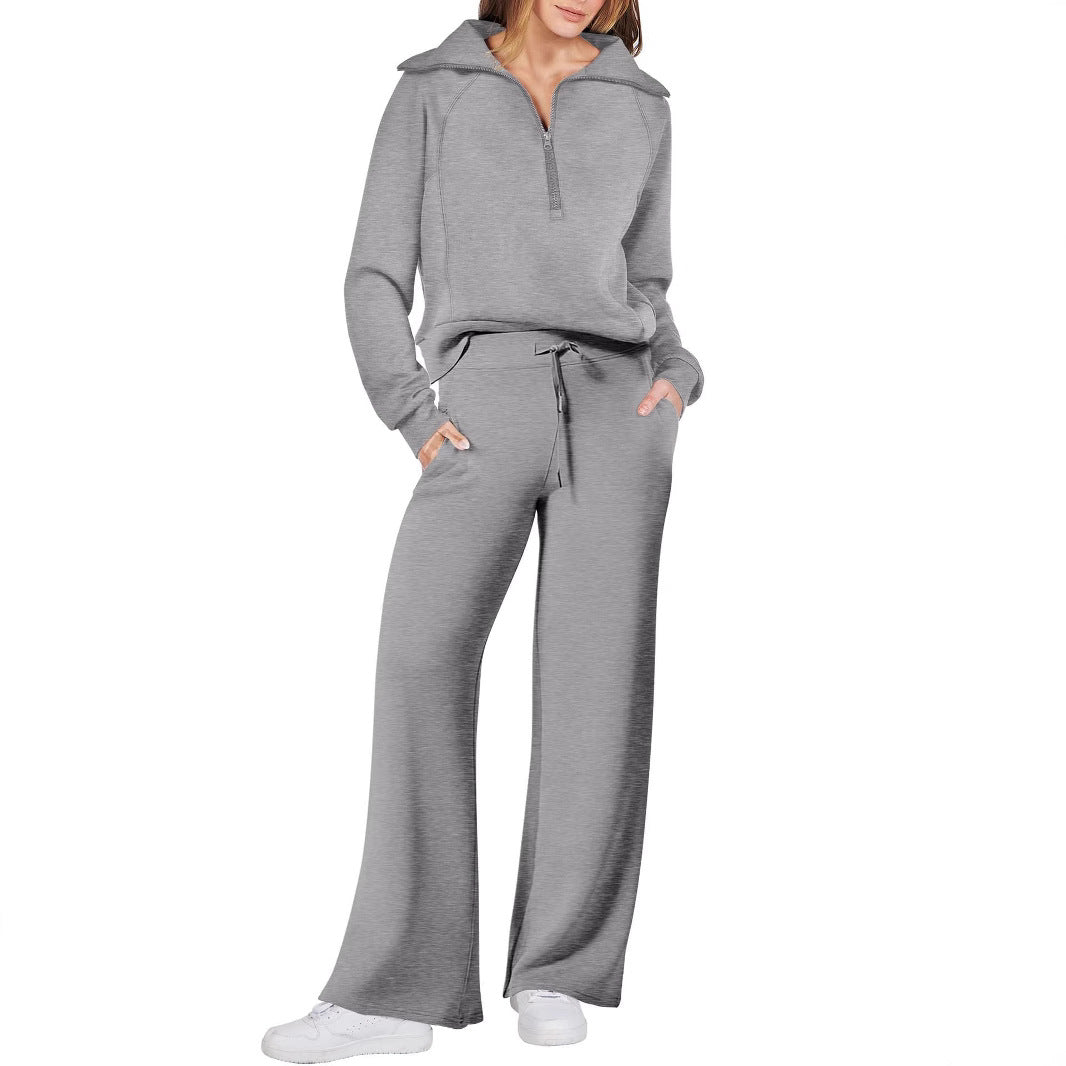 Women's leisure suit with high-quality zipper and comfortable fit Ivyshape