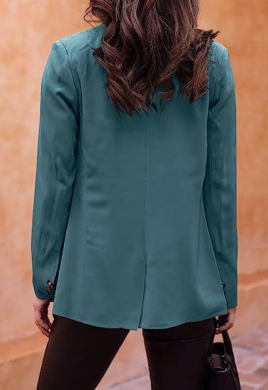 Ivyshape | Oversized Open Front Business Jacket