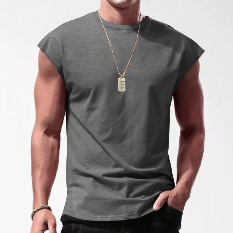 Men's Sleeveless Sports Shirt made of breathable material with stylish design Ivyshape