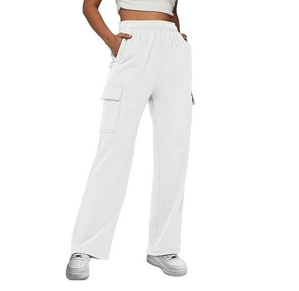 Women Cargo Pants with Wide Leg and Practical Side Pockets Ivyshape