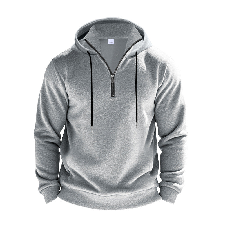 Men's hoodie with modern zipper and breathable fabric quality Ivyshape