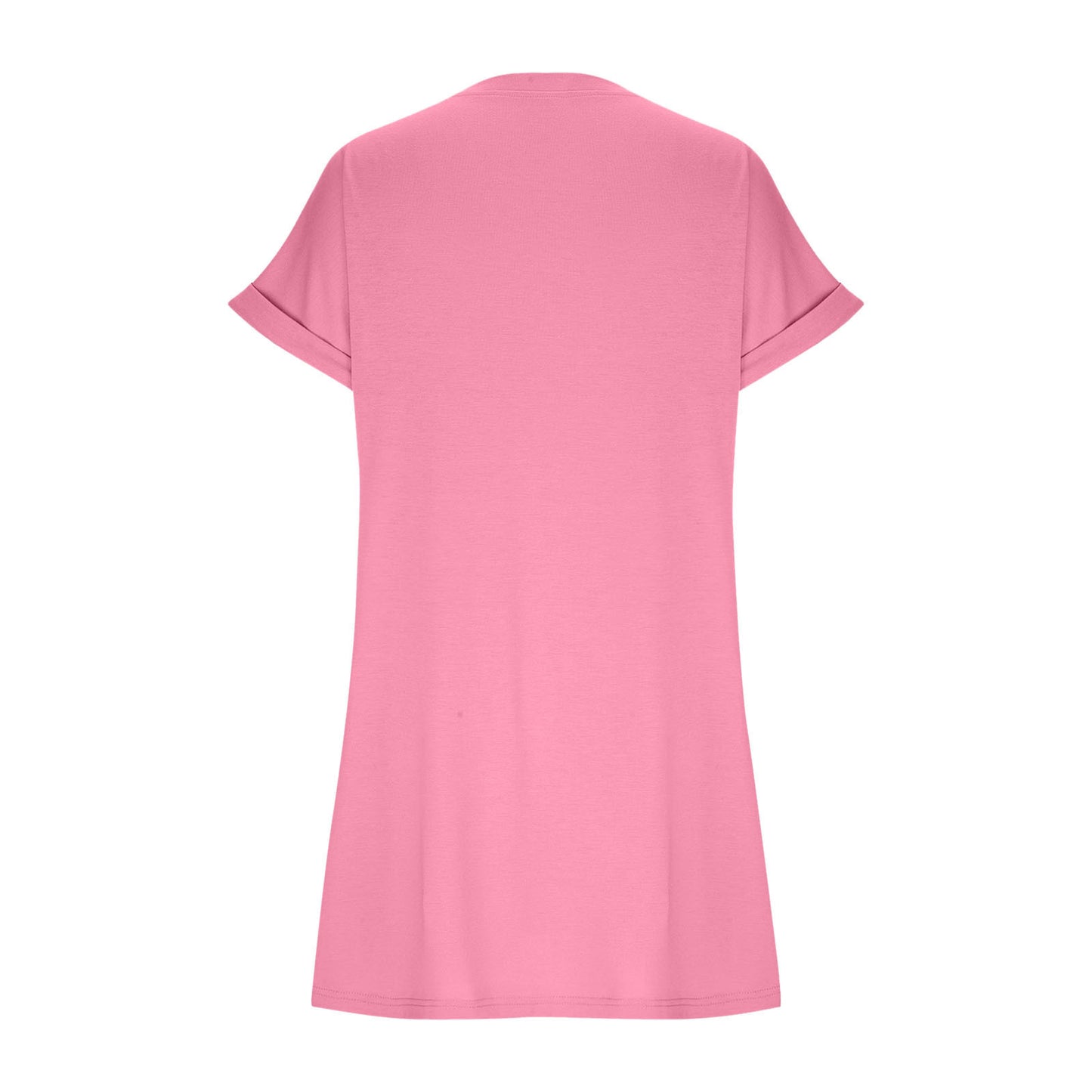 Women's casual T-shirt dress with practical pockets Ivyshape