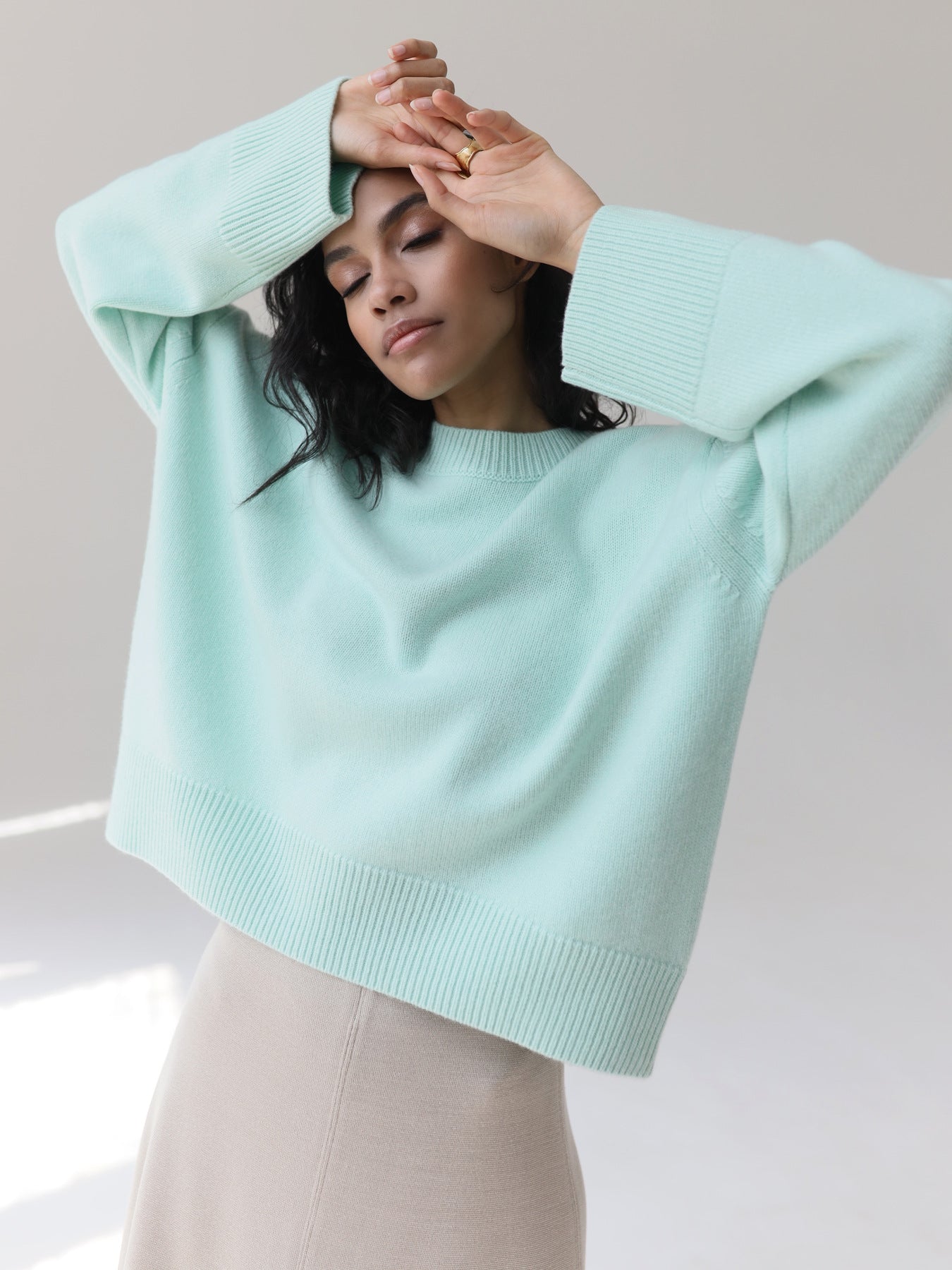 Ivyshape | Oversized Pullover Sweater