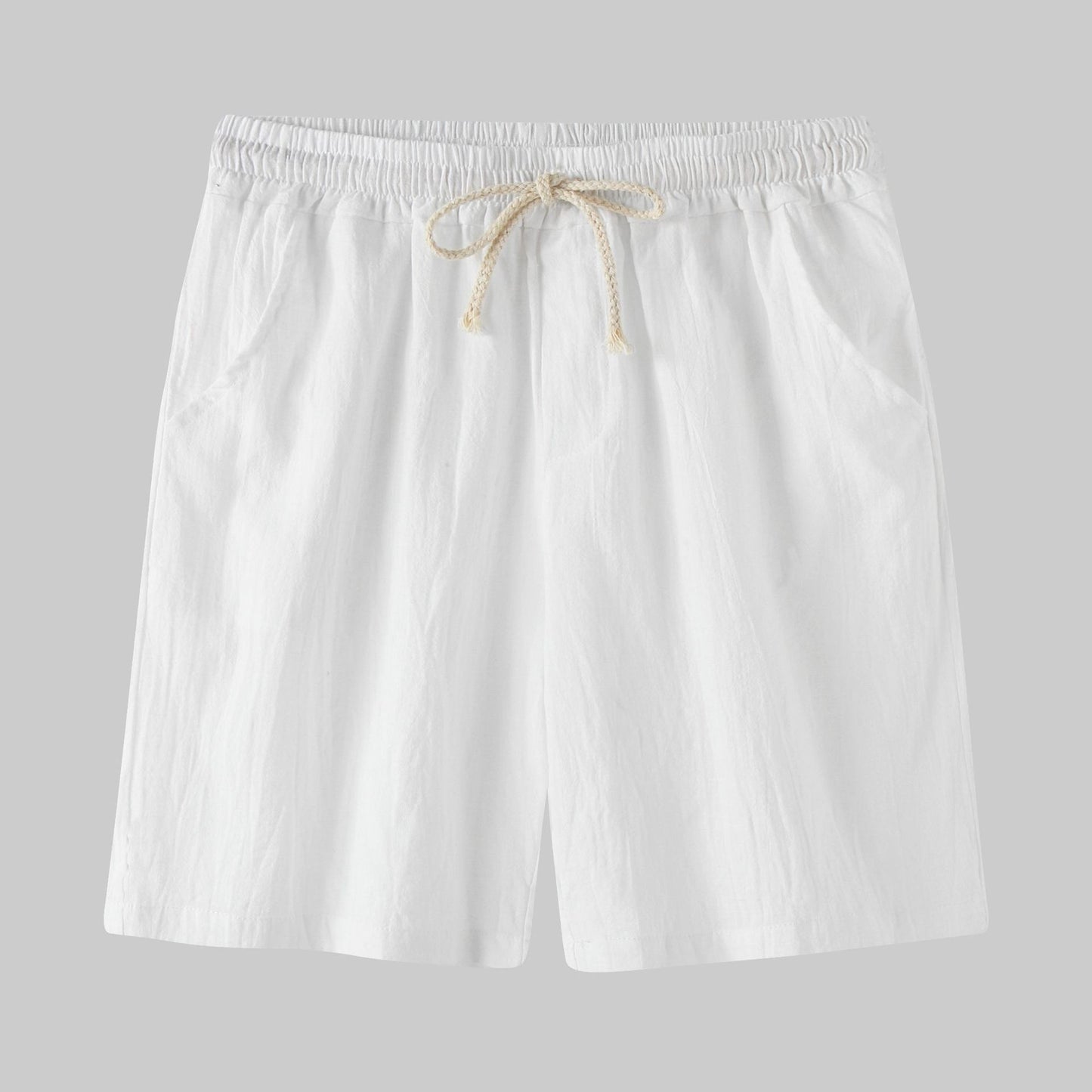 Men's fabric shorts with elastic waistband and side pockets Ivyshape