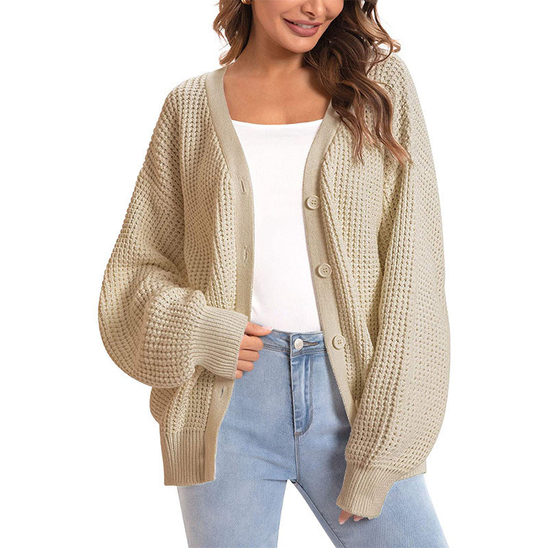 IvyShape | Trendy Single-Breasted Knit Cardigan for Women