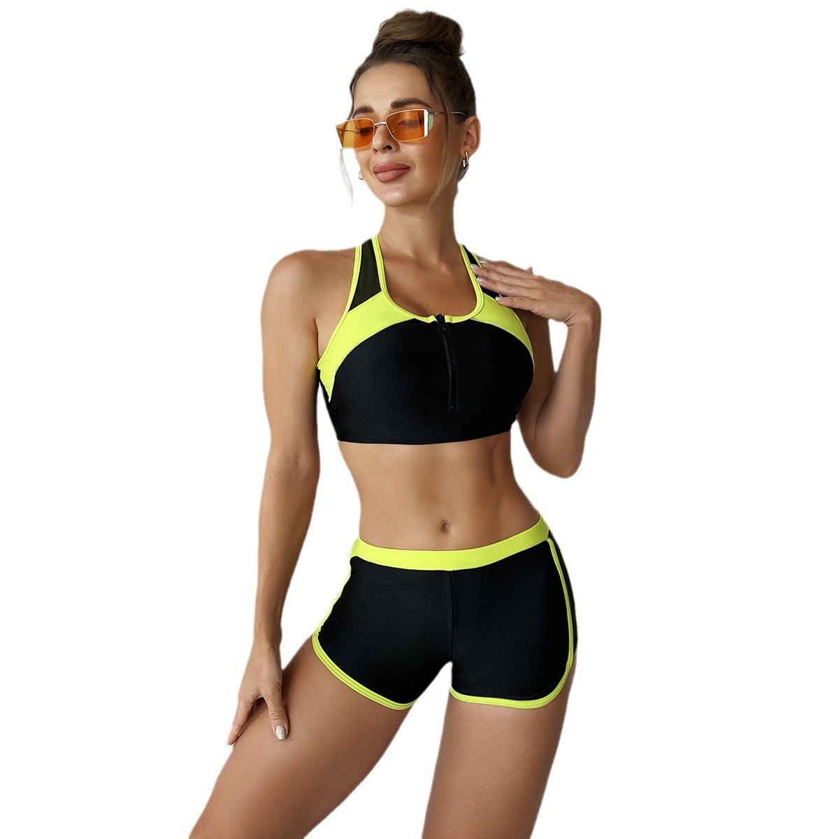 Women’s Sporty-Modern Swimwear with Zipper Ivyshape