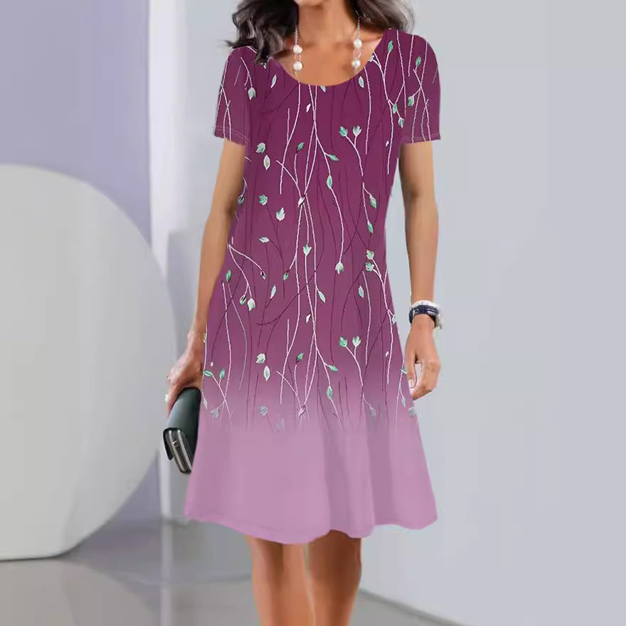 Women Floral Printed A-Line Dress Ivyshape