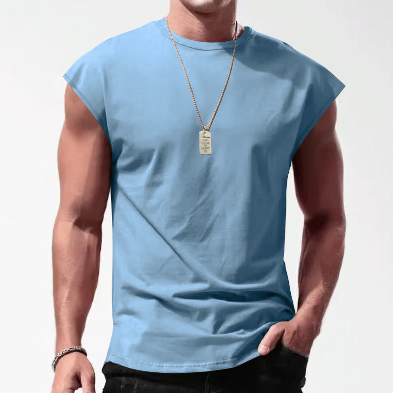 Men's Sleeveless Sports Shirt made of breathable material with stylish design Ivyshape