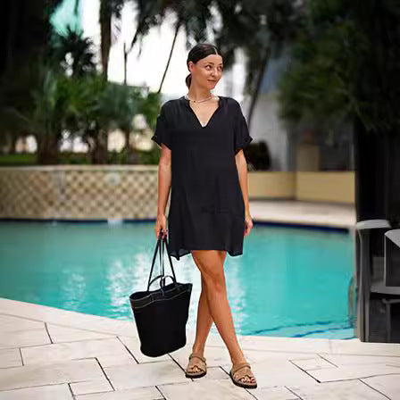 Women loose beach dress Ivyshape